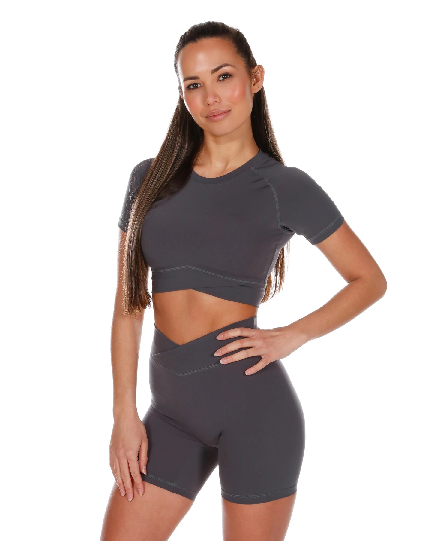 Elite Eleven Cross Over Tee - Charcoal - Image 5