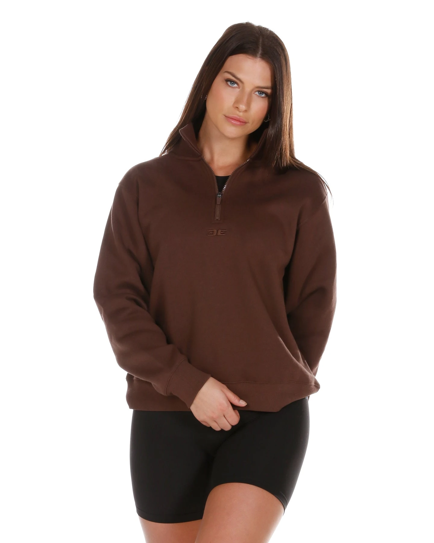 Elite Eleven Classic 1/4 Zip - Chocolate - Image 6