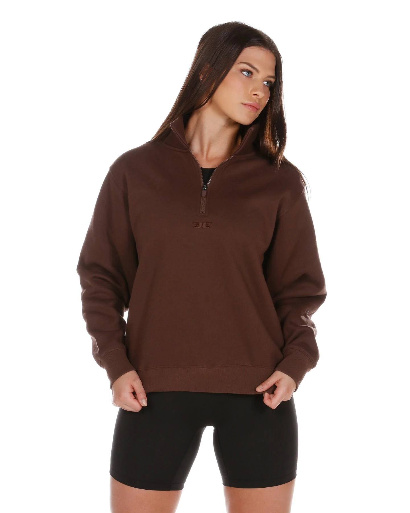 Elite Eleven Classic 1/4 Zip - Chocolate - Image 4
