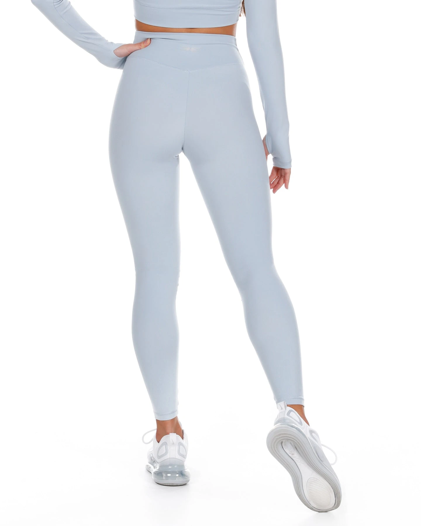 Elite Eleven Cross Over Leggings - Light Blue - Image 5