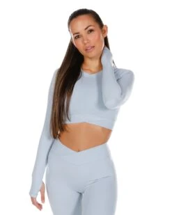 Elite Eleven Cross Over Long Sleeve - Light Blue