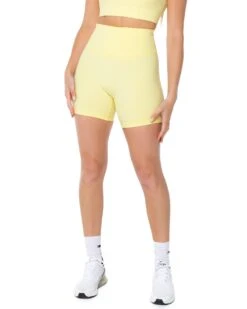Elite Eleven Aura Scrunch Shorts - Soft Yellow