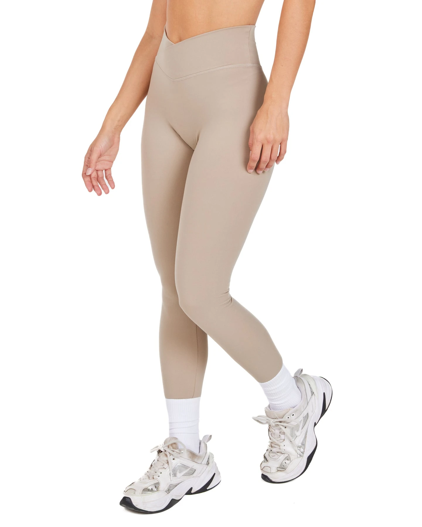 Elite Eleven Cross Over Leggings - Vintage Khaki - Image 4