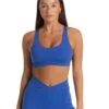 Elite Eleven Cross Over Sports Bra - Electric Blue