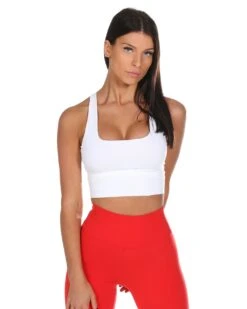 Elite Eleven EE Square Neck Bra - White